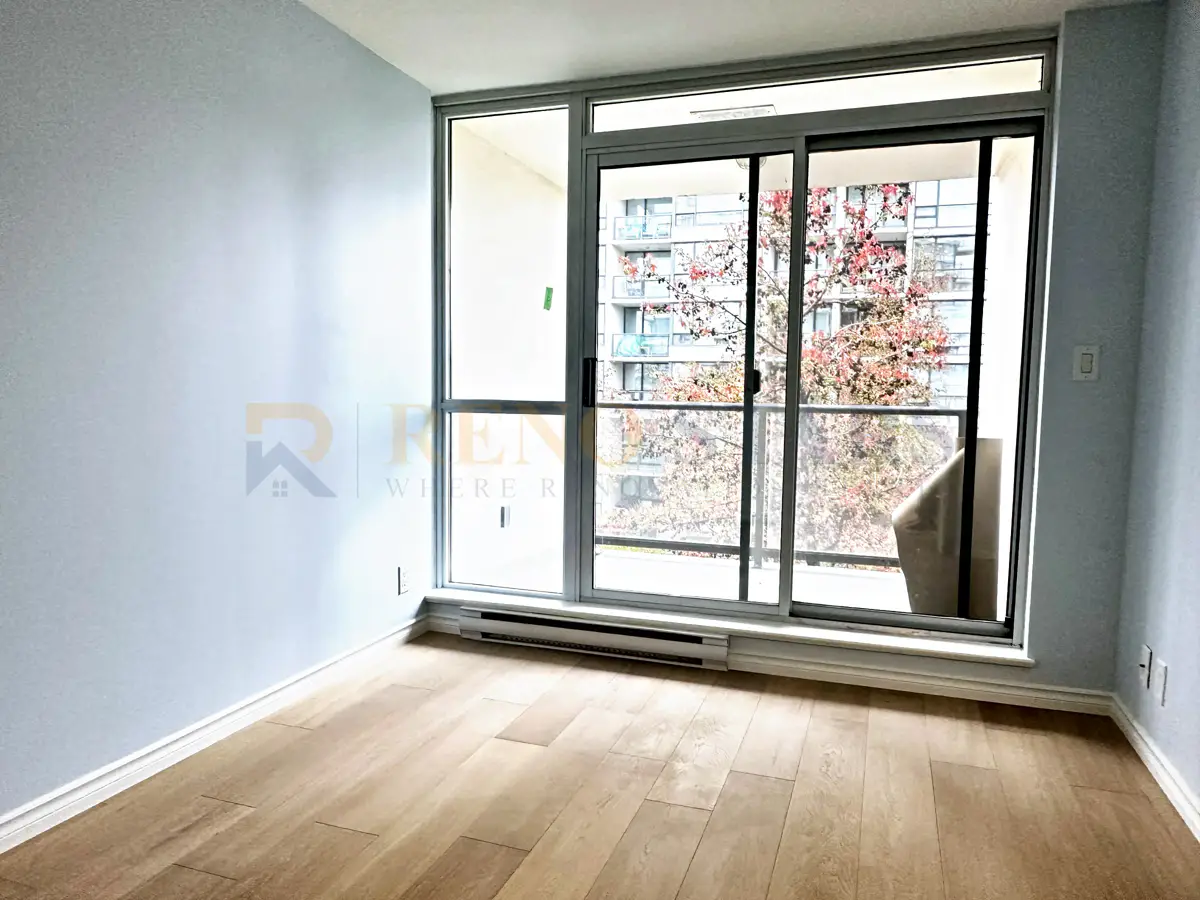 Engineered hardwood flooring installed in a Richmond condo living room