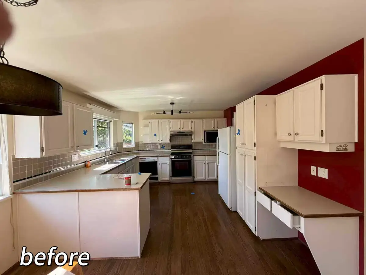 Remodelación de cocina cálida y minimalista - Antes de la remodelación 1